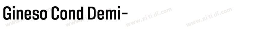 Gineso Cond Demi字体转换